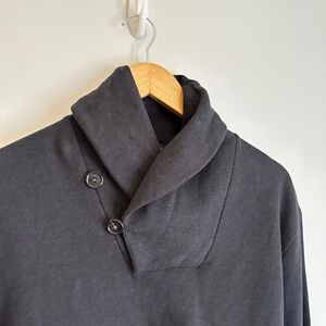 Ralph Lauren • button mock turtle neck sweater